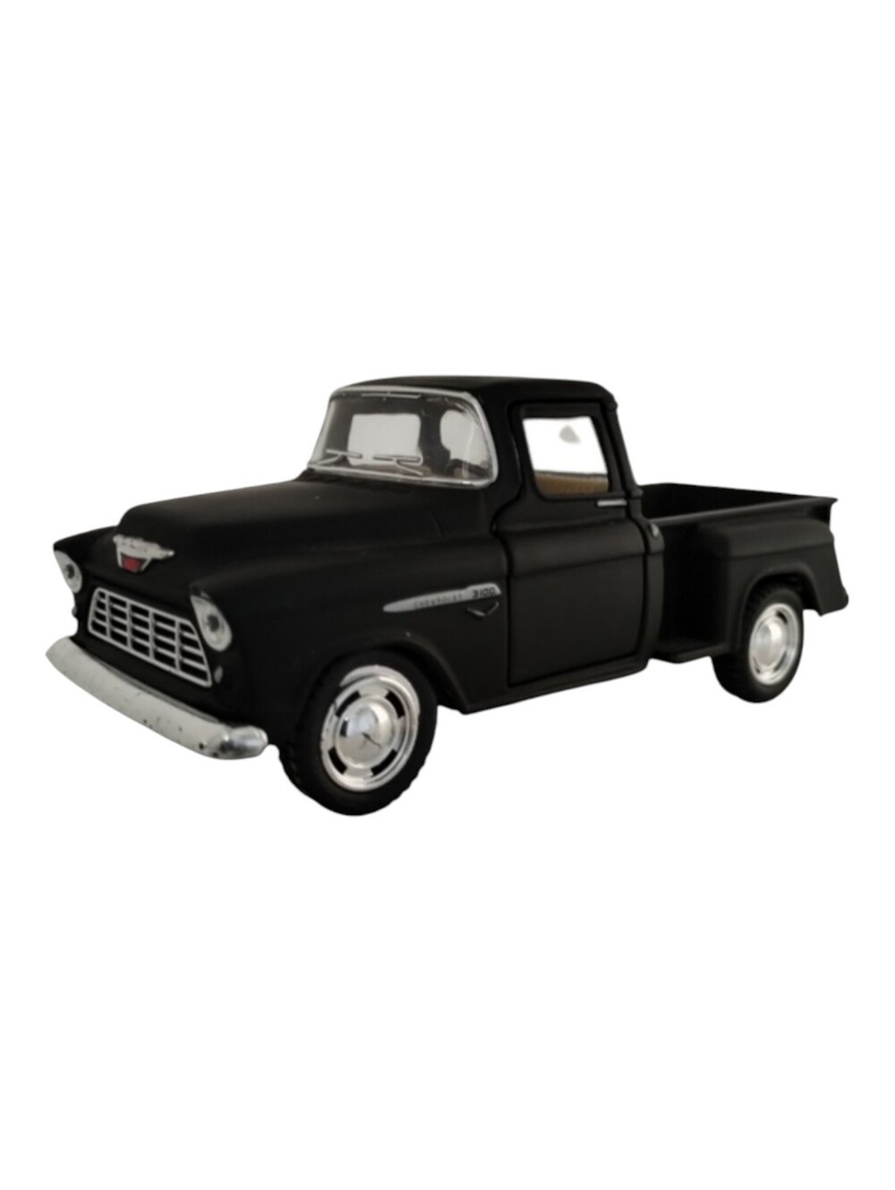 Toy Truck by Kinsmart Black 1955 Chevy Stepside Pick-Up Die Cast